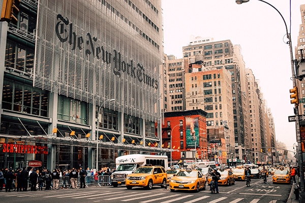 We, the media?: la polarización política en los medios estadounidenses. Sede del New York Times en marzo de 2017.