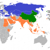 The new silk roads: opportunities for Spanish companies? Map of the countries involved in the One Belt One Road initiative.