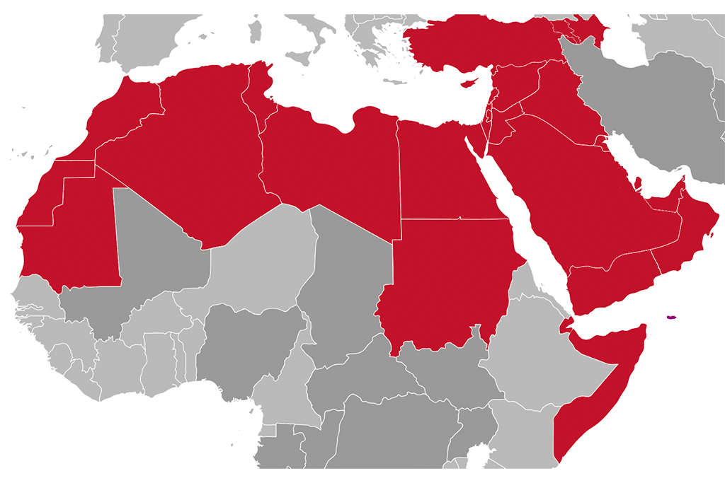 Countries of the Middle East and North Africa (MENA). Elcano Blog