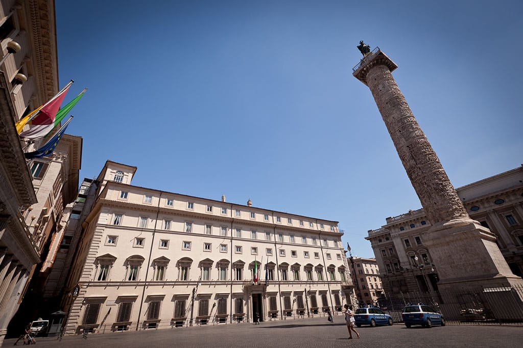 Palacio Chigi, en Roma, sede del gobierno de Italia. Foto: jimmyweee / Wikimedia Commons (CC BY 2.0)