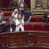 Screenshot of RT media outlet broadcasting the declaration of independence in the Catalan parliament. Video: RT