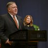 El secretario de Estado, Mike Pompeo, durante su discurso ante el personal de la embajada de EEUU en El Cairo (10/1/2019). Foto: US Department of State (Dominio público - Trabajo del gobierno de Estados Unidos).