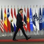 Pedro Sánchez arrived at the G20 Summit held in Osaka (Japan) (28/6/2019). Photo: La Moncloa - Gobierno de España (CC BY-NC-ND 2.0). Elcano Blog