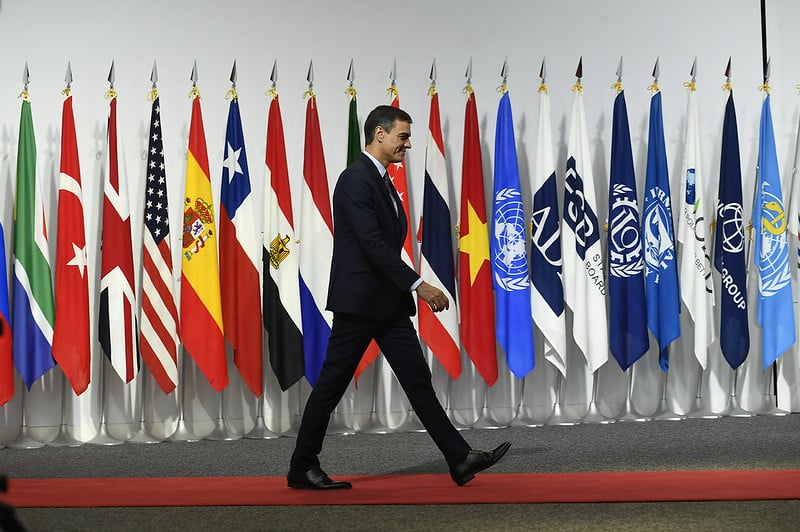 Pedro Sánchez a su llegada a la Cumbre del G-20 celebrada en Osaka (Japón) (28/6/2019). Foto: La Moncloa - Gobierno de España (CC BY-NC-ND 2.0). Blog Elcano