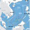 Reclamaciones territoriales en el Mar del Sur de China. Mapa: Voice of America vía Wikimedia Commons. Dominio Público. Blog Elcano