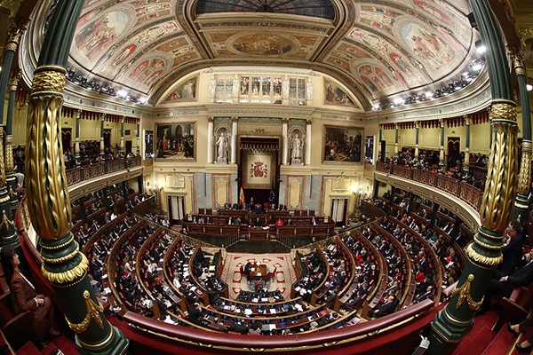First day of the investiture session (XIV Legislature) at the Spanish Parliament (Congreso de los Diputados) (4/1/2020). Photo: La Moncloa - Gobierno de España (CC BY-NC-ND 2.0)