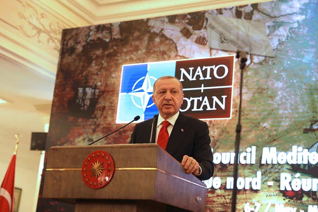 Syria strains Turkey’s ties to the West even after US withdrawal? Remarks by the President of Turkey, Recep Tayyip Erdogan at the North Atlantic Council meeting with Mediterranean Dialogue countries.