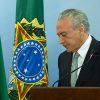 Michel Temer ayer en una rueda de prensa en Brasilia. Foto: Lula Marques/Agência PT