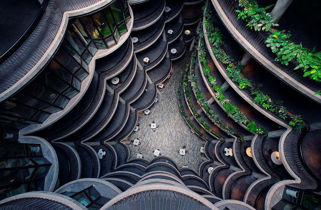 Edificio The Hive en la Nanyang Technological University (Singapur), el proyecto arquitectónico más importante en Asia del diseñador Thomas Heatherwick. Foto: Lionel Fellay (CC BY-NC-ND 2.0)