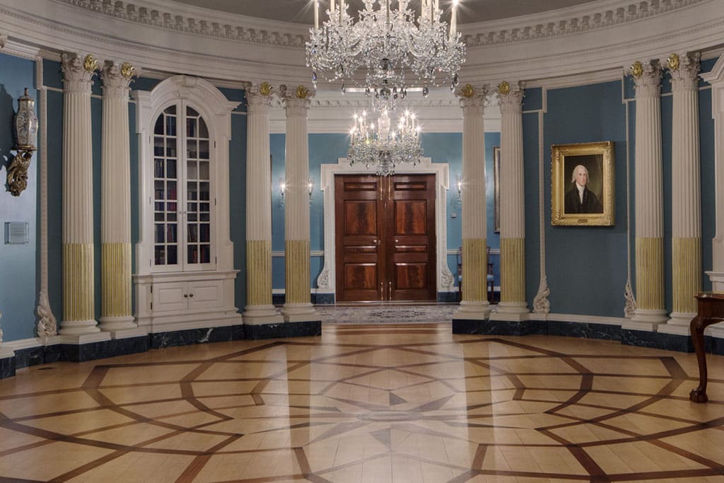 Joseph S. Nye y los dilemas morales de la política exterior de EEUU. Antesala de The Treaty Room (la Sala de los Tratados) en la Casa Blanca. Foto: U.S. Department of State (Dominio público). Blog Elcano