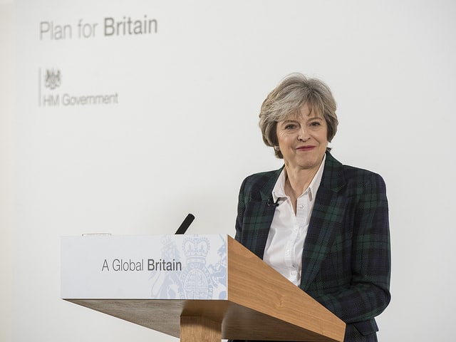Theresa May. 12 objetivos para la negociación de la salida del Reino Unido de la UE (17/1/2017). Foto: Jay Allen / Number 10 Flickr. Crown Copyright (CC BY-NC-ND 2.0). Blog Elcano