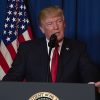 Donald Trump anuncia el ataque a Siria en respuesta al uso de armas químicas por parte del régimen de al-Assad. Captura: The White House