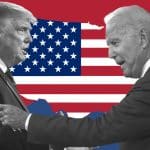 US Elections 2020: Donald Trump and Joe Biden. Image: Emma Muñoz Descalzo / ©Real Instituto Elcano.