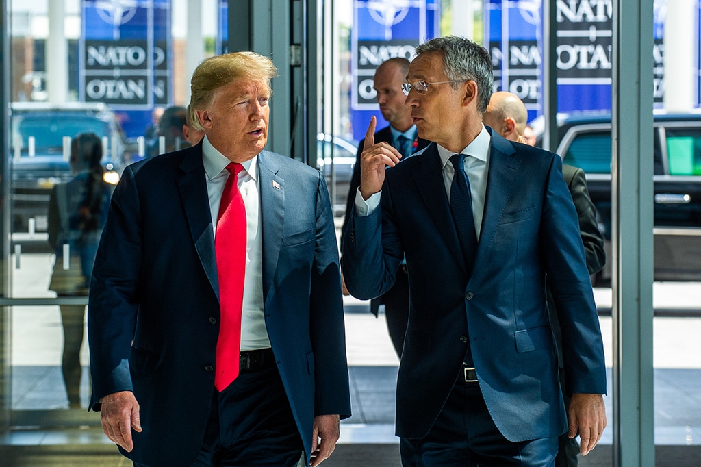 Donald Trump y Jens Stoltenberg en la pasada cumbre de la OTAN de julio de 2018. Foto: NATO North Atlantic Treaty Organization (CC BY-NC-ND 2.0). Blog Elcano