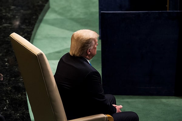 Donald Trump en el debate general del 72º período de sesiones de la Asamblea General de la ONU (septiembre de 2017). Foto: United Nations Photo (CC BY-NC-ND 2.0). Blog Elcano
