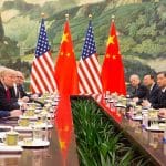 Donald J. Trump, presidente de EEUU, y Xi Jinping, presidente de la República Popular de China, participan en una reunión bilateral en el Salón del Pueblo en Pekín (9/11/2017). Foto: Shealah Craighead / Official White House (CC BY 3.0 US). Blog Elcano