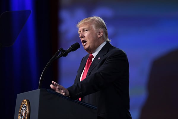 Donald Trump en la conferencia conservadora CPAC el pasado 24 de febrero en Maryland. Foto: Gage Skidmore (CC BY-SA 2.0)