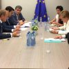 Donald Tusk, Alexis Tsipras, Euclidis Tskalotos, Angela Merkel y François Hollande. Foto: Left.gr. Blog Elcano