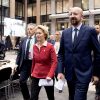 Llegada de Ursula von der Leyen, presidenta de la Comisión Europea, y Charles Michel, presidente del Consejo Europeo, al Consejo Europeo extraordinario sobre el presupuesto de la UE. Foto: Etienne Ansotte / ©European Union, 2020. EC – Audiovisual Service. Blog Elcano