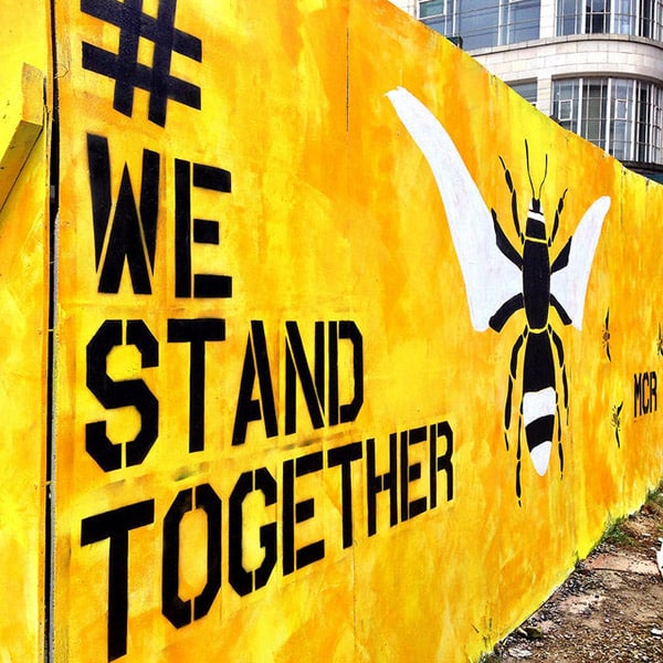 Ciudades resilientes a la amenaza del terrorismo yihadista. #WeStandTogether - Manchester. Foto: pdjohnson / Flickr (CC BY 2.0). Blog Elcano