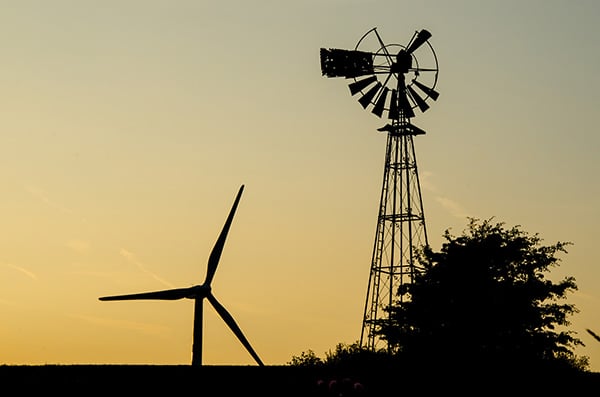 Wind turbine in Thorpe Salvin, England. Photo: Gerry Machen (CC BY-ND 2.0)