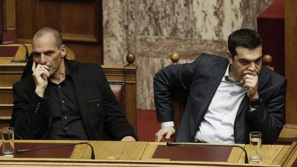 Yanis Varoufakis y Alexis Tsipras. Foto: EFE