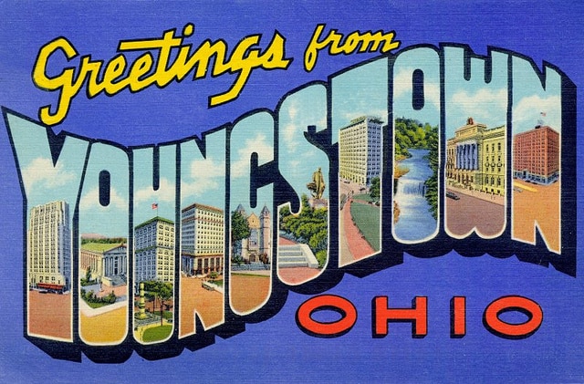 "Greetings From Youngstown, Ohio". De la colección de postales sobre esta ciudad en los años 40. Foto: Mark Vitullo / Flickr (CC BY-NC-ND 2.0). Blog Elcano