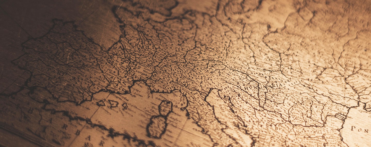 The future of the EU: a retrospective. Old map of Europe. Photo: Jakob Braun