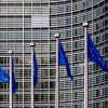 La UE ante uno de sus años más difíciles. Banderas europeas en el edificio Berlaymont, sede de la Comisión Europea en Bruselas.