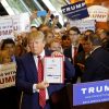 El candidato Trump, el GOP y la campaña 2016. Donald Trump durante la firma de la promesa de lealtad al Partido Republicano (3/9/2015).