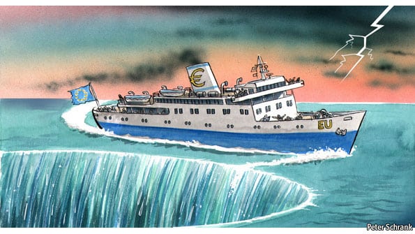 The City of London and the EU Ship. Source: Peter Schrank, The Economist. Elcano Blog.