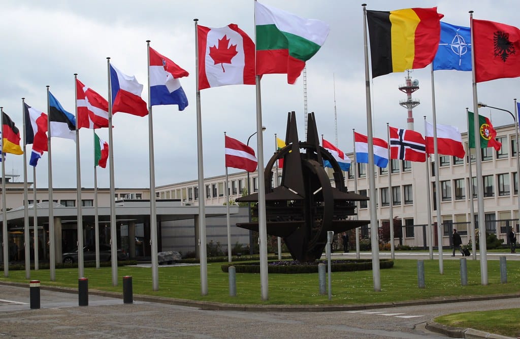 Trump and the defence of Europe. NATO headquarters in Brussels.