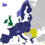 Schengen: un bien colectivo que nadie defiende. Mapa del área Schengen (en morado y lila).
