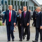 When strongmen personalise foreign and security policy: the US and Turkey. Donald Trump (US President) and Recep Tayyip Erdogan (President of Turkey) at the NATO Summit 2018. Photo: NATO North Atlantic Treaty Organization (CC BY-NC-ND 2.0). Elcano Blog