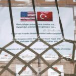 No coronavirus diplomacy could solely revitalize Turkey-EU relations. Boxes of COVID-19 medical supplies donated by the Turkish government on its way to the Joint Base Andrews (US), on 28 April. Photo: Karen Abeyasekere / U.S. Air Force. Elcano Blog