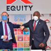 Dr. Stephen Jackson, the UN’s Resident Coordinator in Kenya and Dr. James Mwangi, Equity Group Managing Director and CEO. Photo: Equity Bank.
