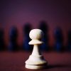 All wars are hybrid, but war and the notion of hybrid have changed. Wooden chess pawn. Photo: George Becker.