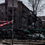 Barrio de Kyiv en Ucrania