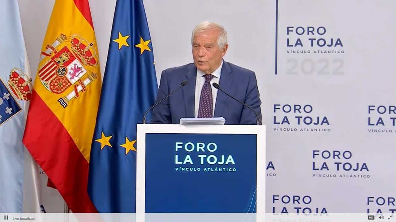 Josep Borrell habla sobre cómo la guerra en Ucrania ha cambiado a Europa en el Foro La Toja 2022