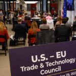 General view of the inaugural meeting of the US-EU Trade and Technology Council (TTC) in Pittsburgh (2021)