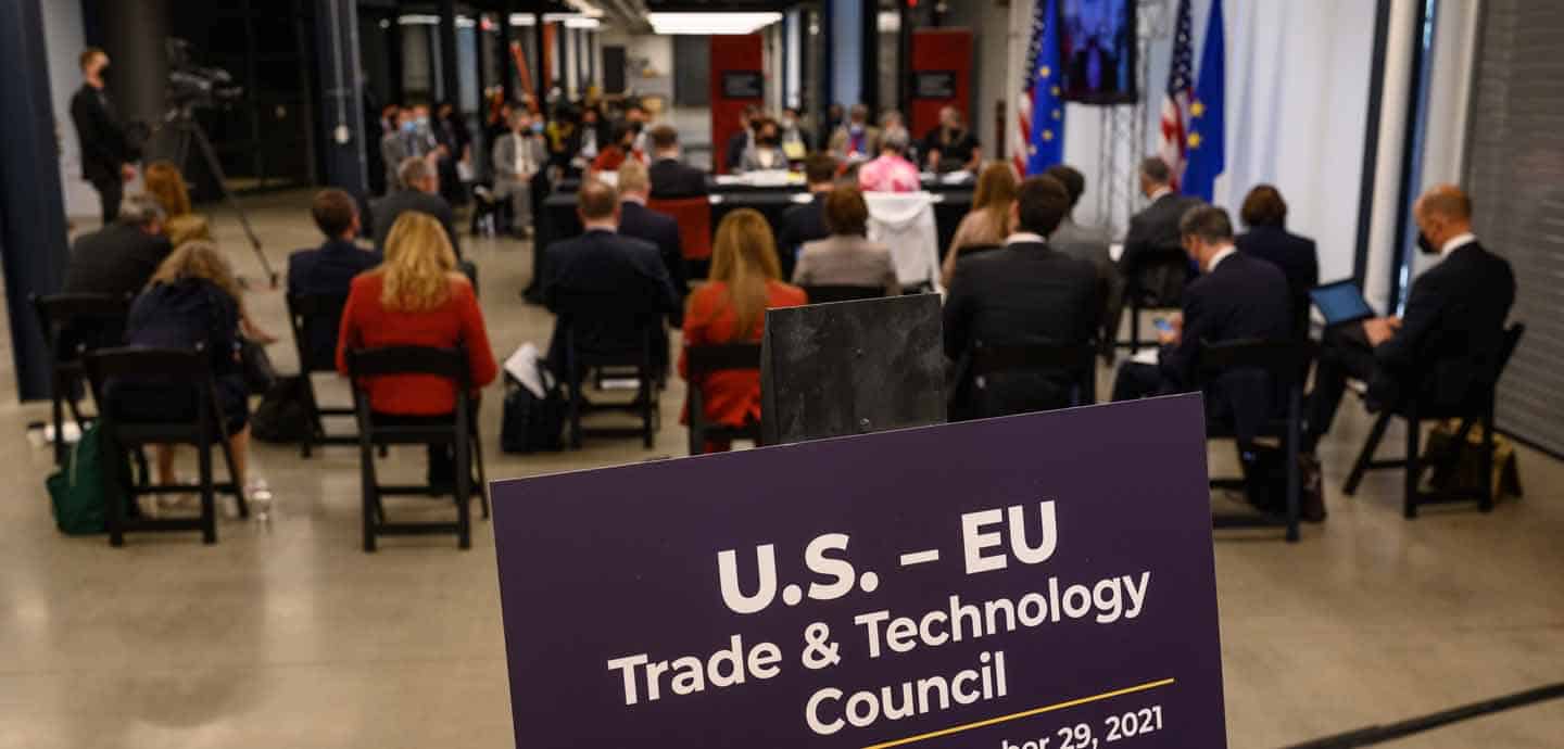 Vista general de la reunión inaugural del Consejo de Comercio y Tecnología (TTC) EEUU-UE en Pittsburgh (2021)