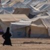 Campo Al Hol en el noroeste de Siria que alberga familiares de los combatientes de Estado Islámico
