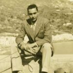 Curzio Malaparte durante su exilio en Lipari (Italia)