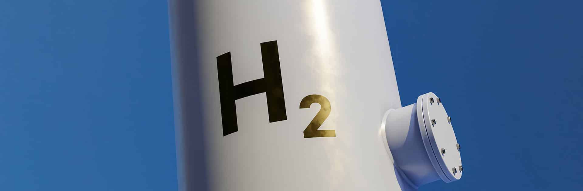 Tanque de hidrógeno verde para la energía renovable