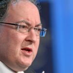 Gideon Rachman en la reunión anual del Foro Económico Mundial en 2012