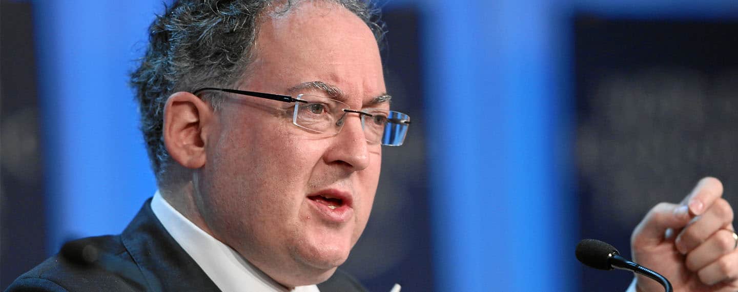 Gideon Rachman en la reunión anual del Foro Económico Mundial en 2012