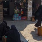 Repatriación de mujeres. Un grupo de mujeres en el campo de Al Hol en el noroeste de Siria en 2019