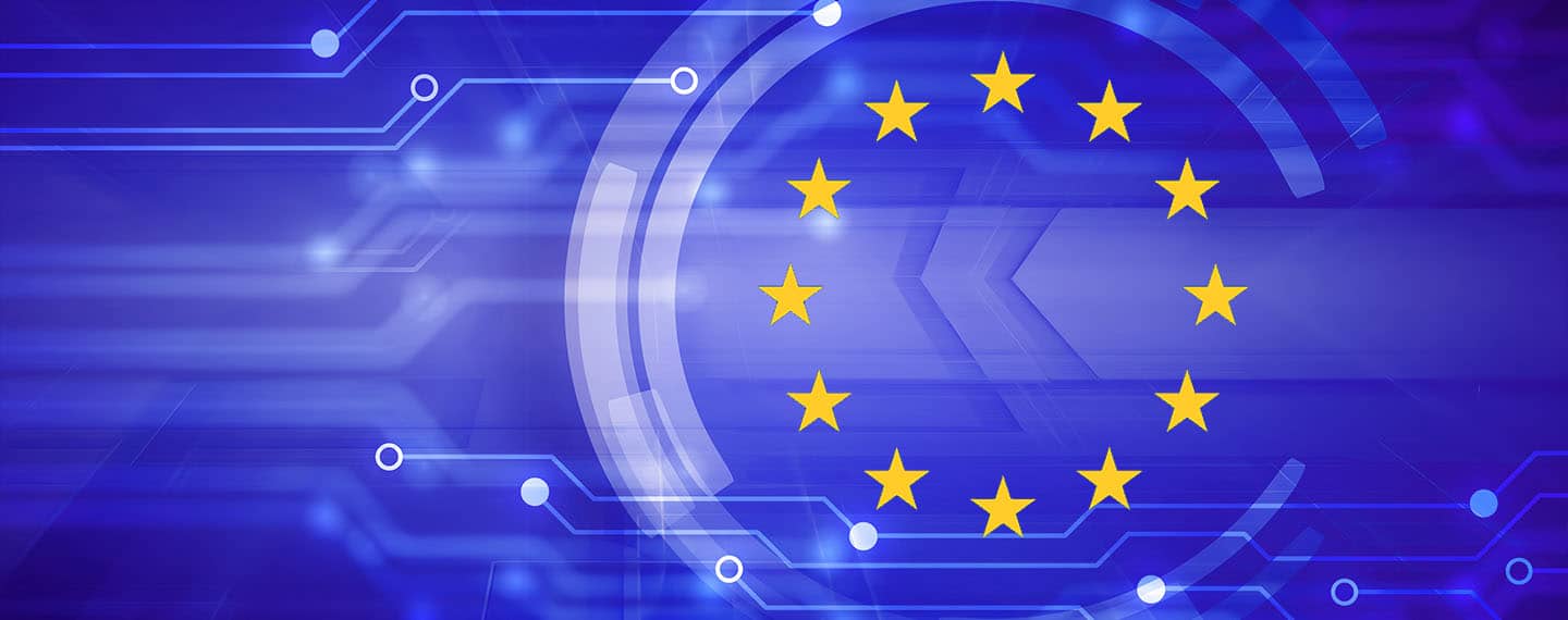Digital concept of the European Union´s flag.