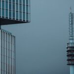 Connectivity. A telecom transmission tower at the Europaboulevard in Amsterdam (Netherlands) The artwork on the telecom transmission tower is called White Noise, it's made by Giny Vos