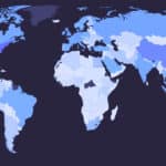 Globalisation. World map depicting the ranking of countries in the Elcano Global Presence Index 2022